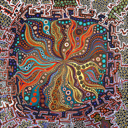 Fire  Artwork - SOLD - prints available