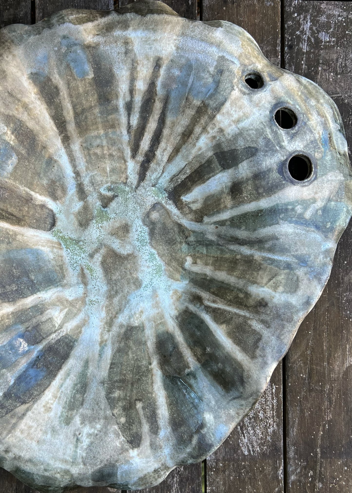 GREEN LOTUS LEAF PLATTER