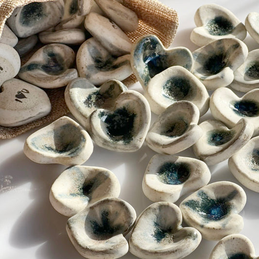 Currency of Love — Ceramic Hearts - Blanco
